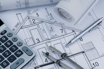 house plan with calculator