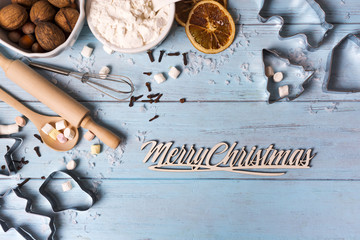 Christmas food background