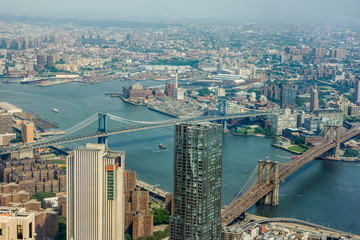 Obraz premium Aerial view at New York City, USA