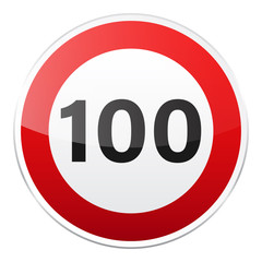 Road red sign on white background. Road traffic control.Lane usage. Stop and yield. Regulatory sign. Street. Speed limit.