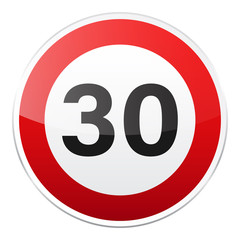 Road red sign on white background. Road traffic control.Lane usage. Stop and yield. Regulatory sign. Street. Speed limit.