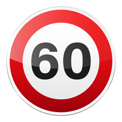 Road red sign on white background. Road traffic control.Lane usage. Stop and yield. Regulatory sign. Street. Speed limit.