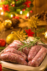 fresh homemade sausage