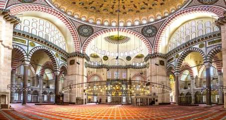 Tuinposter Sultanahmet Mosque (Blue Mosque) in Istanbul © Sergii Figurnyi