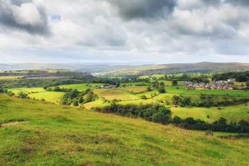 Fototapeta na wymiar National Park in Wales in Summer in the Hills of the Countryside