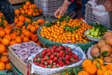 Fresh fruits at market