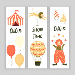 Circus set of characters