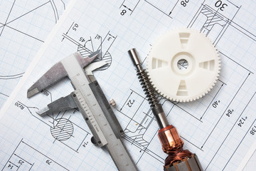 rotor of electromotor and  drawing