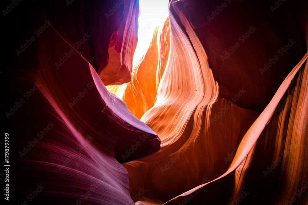 Wall mural amazing shapes at antelope canyon, arizona