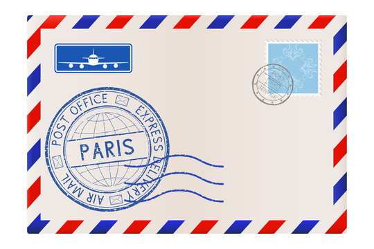 Envelope with Paris postmark