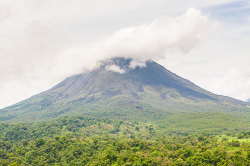 Fototapeta na wymiar Arenal volcano landscape La Fortuna Costa Rica