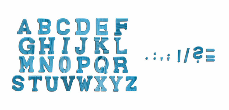 Echte Holzbuchstaben A-Z inklusive Sonderzeichen