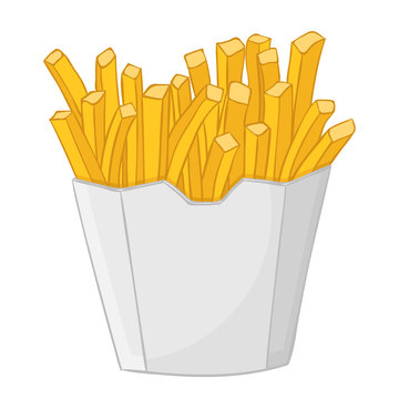 French fries in a paper cup