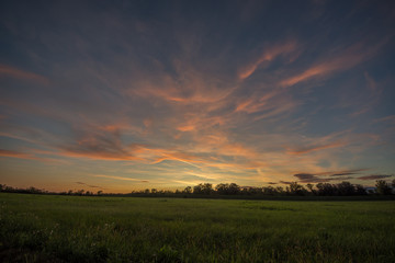 sunset cloud formation