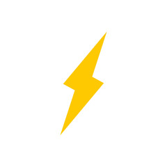 Lightning bolt vector icon