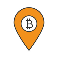 Bitcoin ATM location color icon