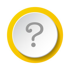 Question mark - concept of 3d icon. Vector.