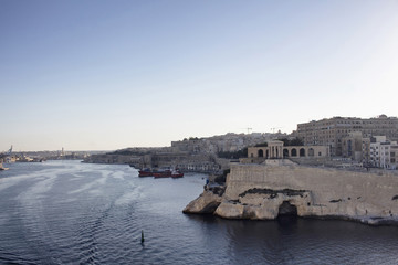 Fototapeta na wymiar View of Valletta city in Malta.