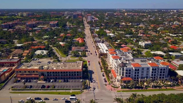 Aerial east palmetto park road boca raton