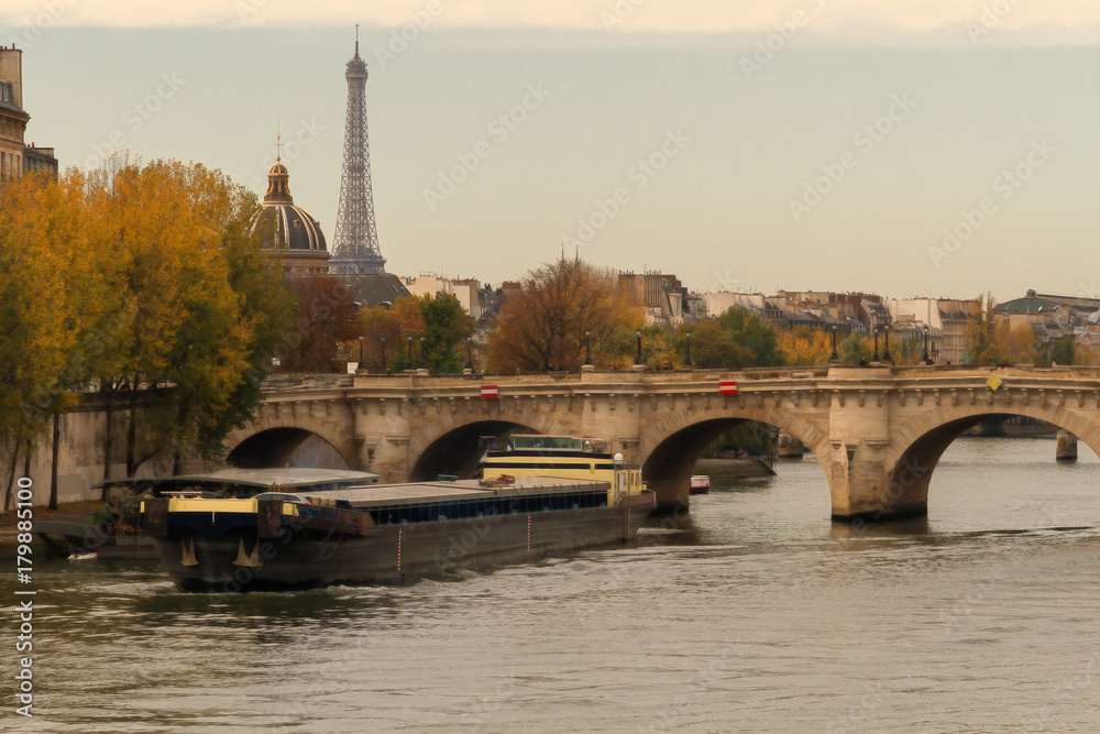 Wall mural paris view with eiffel tower