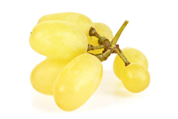 Fresh grape fruit on a white background