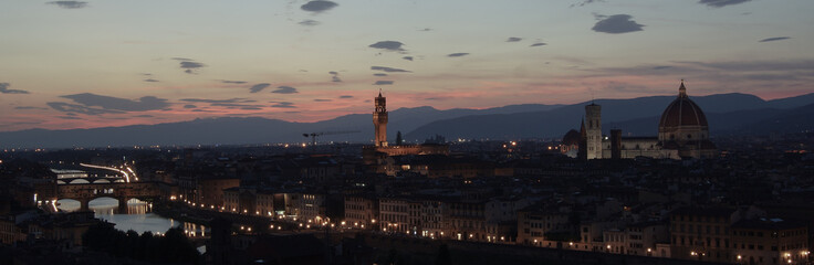 Sunset View of Florence, Italy