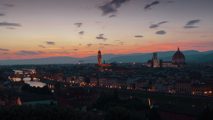 Obraz premium Sunset View of Florence, Italy