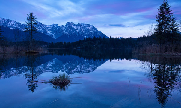 Blue hour at Barmsee / Blaue Stunde am Barmsee
