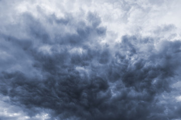 Storm dark ominous clouds