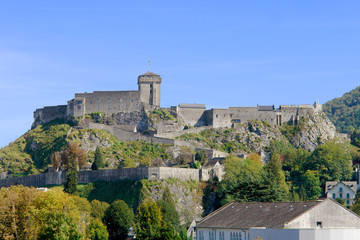Fototapeta na wymiar The château fort de Lourdes, France