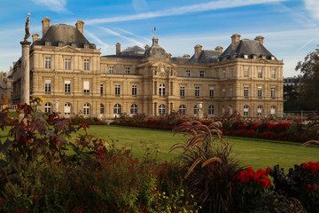 Fototapeta na wymiar The Luxembourg palace, Paris, France.