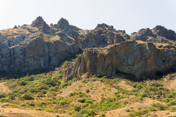 Fototapeta na wymiar Crimean mountains