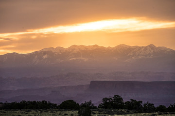 Sunset in the desert