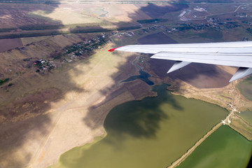 View out of plane window