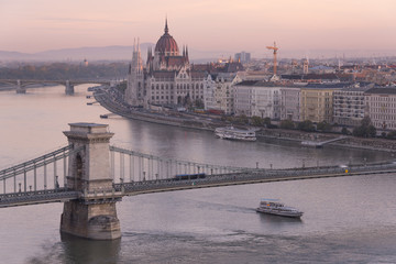 Fototapeta na wymiar Morning in Budapest, Hungary