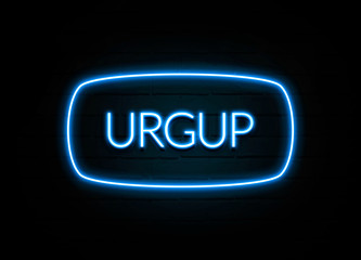 Urgup  - colorful Neon Sign on brickwall