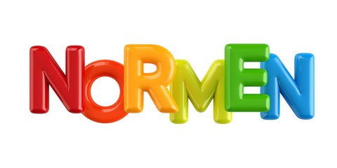 Bubbletext Name Normen