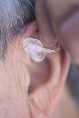 Hearing aid in ear