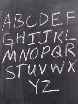 Chalk Alphabet