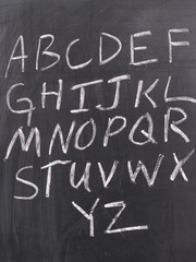 Fototapeta na wymiar Chalkboard Alphabet 