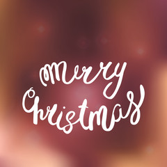 Christmas lettering in hand drawn style. For poster, web and creative design. Vector illustration