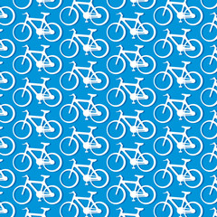 background pattern with bicycles