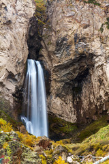 Rocks stream waterfall
