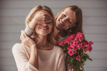 Mom and daughter