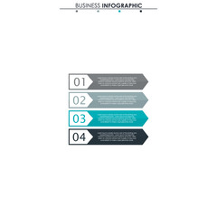 Business data, chart. Abstract elements of graph, diagram with 4 steps, strategy, options, parts or processes. Vector business template for presentation. Creative concept for infographic.