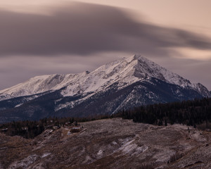 Sunrise in Colorado Mountains