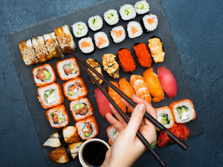 Japanese food sushi