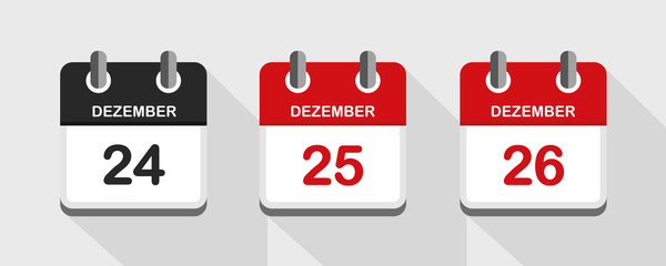 kalender weihnachtsfeiertage dezember