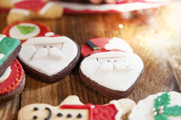 mixed with homemade Christmas cookies