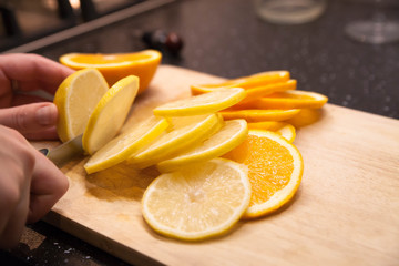 Sliced lemon